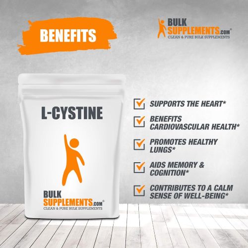  L-Cystine Powder by BulkSupplements | Amino Acid Derivative for Cognitive Health (1 Kilogram)