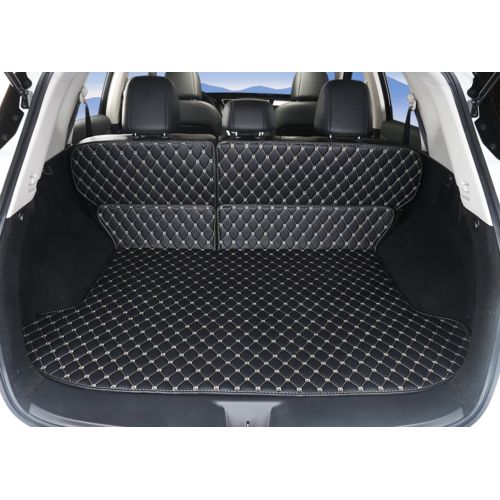  Bulldogology Gallop Full Cover 3d Leather SUV Carpet Cargo Liners & Trunk Mats for BMW X5 2008-2012 5 Seats (back seat sperate into 2 parts) - Black