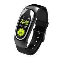 Bullker Bluetooth Headset Heart Rate Passometer Fitness Smart Bracelet for Android iOS