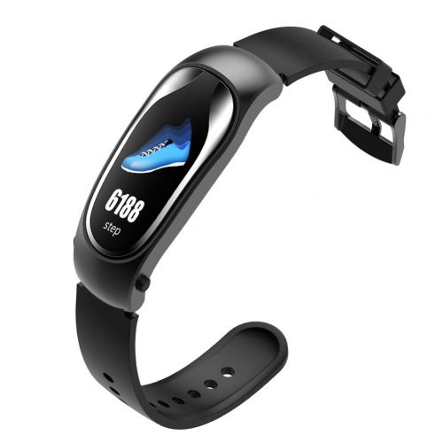  Bullker Bluetooth Headset Heart Rate Passometer Fitness Smart Bracelet for Android iOS