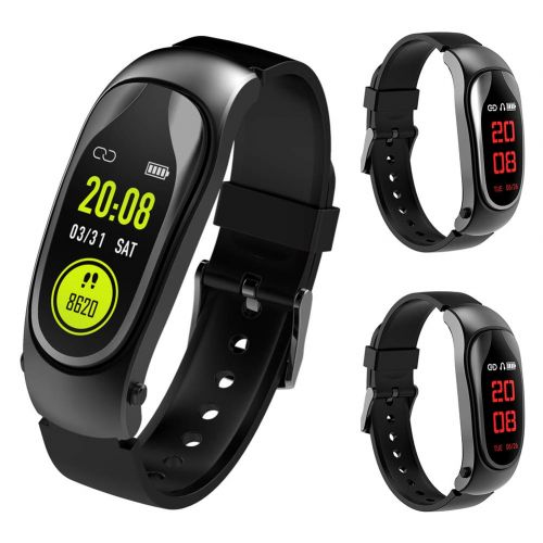  Bullker Bluetooth Headset Heart Rate Passometer Fitness Smart Bracelet for Android iOS