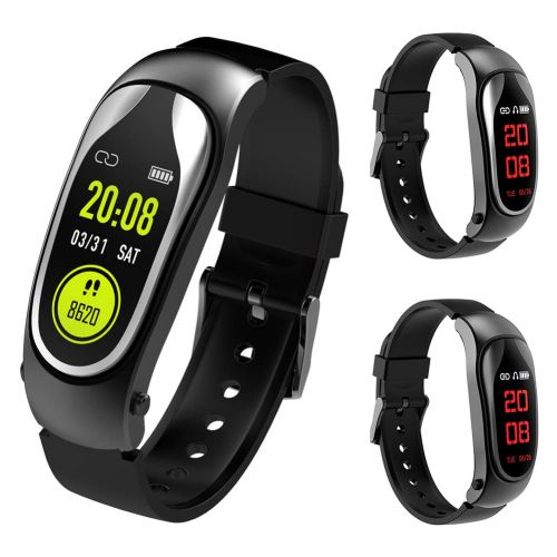  Bullker Bluetooth Headset Heart Rate Passometer Fitness Smart Bracelet for Android iOS