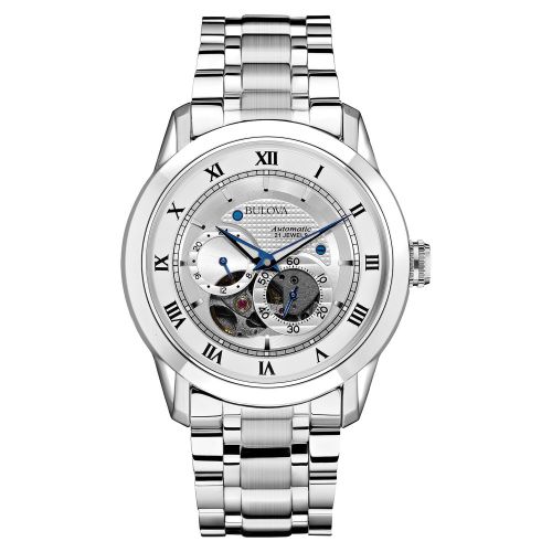  Bulova Mens 96A118 Silver Stainless Steel Water-resistant Watch by Bulova