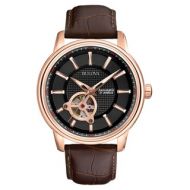 Bulova Mens 97A109 Brown Leather and Stainless Steel Water-resistant Watch by Bulova