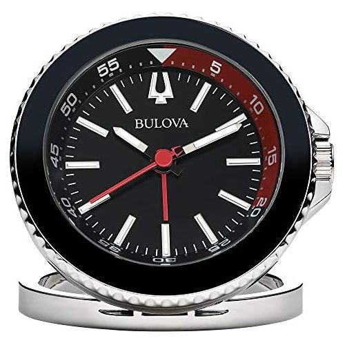 Bulova The Diver Travel Clock, Silver