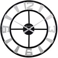 Bulova C4859 Gotham Wall Clock, 36, Black Finish
