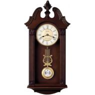 Bulova C4437 Ridgedale Clock, Walnut Finish
