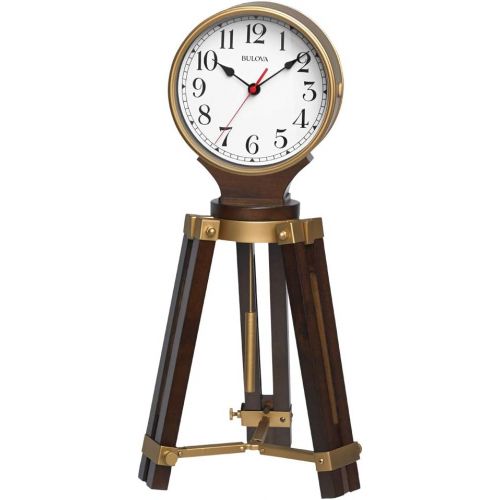  Bulova Rowayton Chiming Mantel Clock, Brown