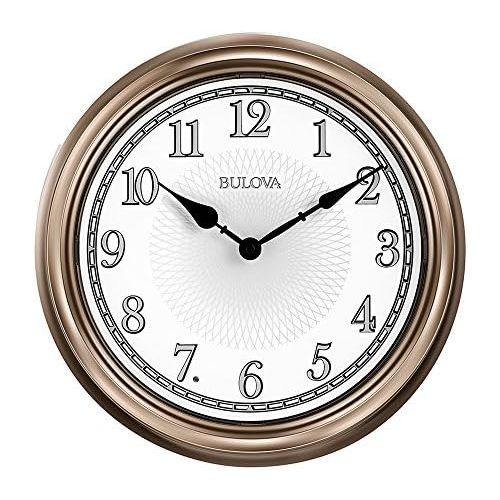  Bulova C4826 Light Time Wall Clock, Champagne