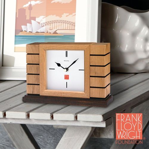  Bulova Usonian II Frank Lloyd Wright Clock
