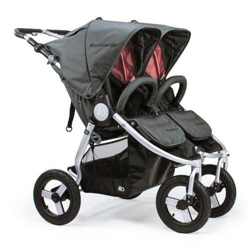  Bumbleride 2018 Indie Twin Stroller, color = Dawn Grey Coral