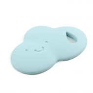 Bumkins Silicone Teether, Textured, Soft, Flexible, Bacteria Resistant  Blue Cloud
