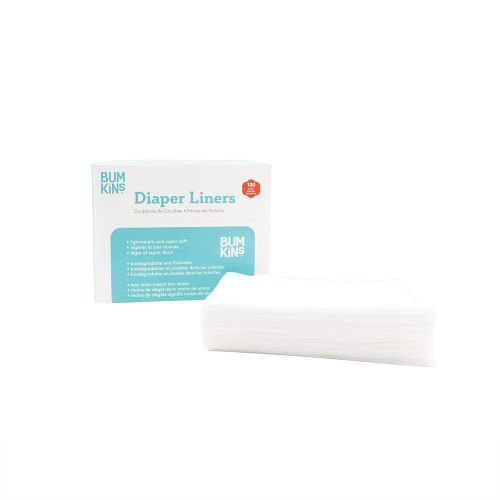 범킨스 [아마존베스트]Bumkins Flushable Biodegradable Cloth Diaper Liner, Neutral, 100 Count, (Pack of 1)