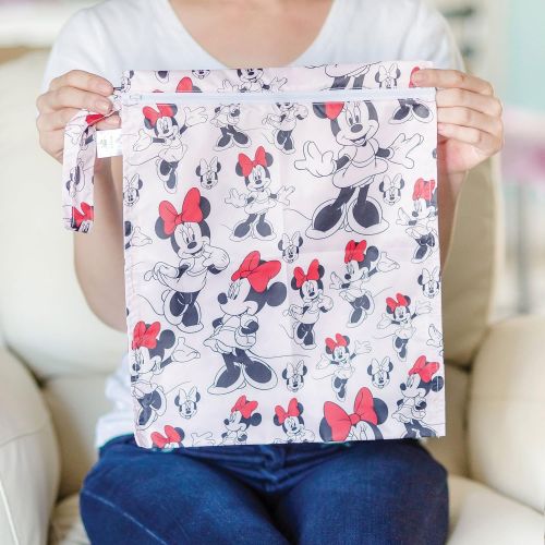 범킨스 [아마존베스트]Bumkins Disney Mickey Mouse Waterproof Wet Bag, Washable, Reusable for Travel, Beach, Pool, Stroller, Diapers, Dirty Gym Clothes, Wet Swimsuits, Toiletries, Electronics, Toys, 12x1