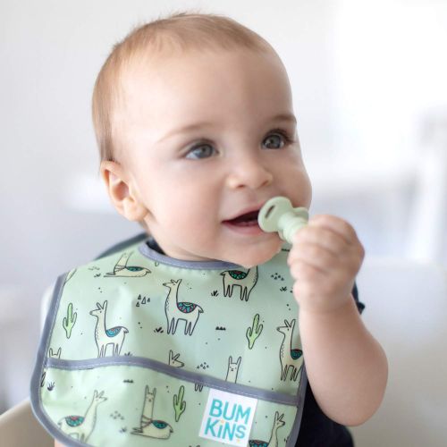 범킨스 [아마존베스트]Bumkins Starter Bib, Baby Bib Infant, Waterproof, Washable, Stain and Odor Resistant, 2 Piece Pack,...