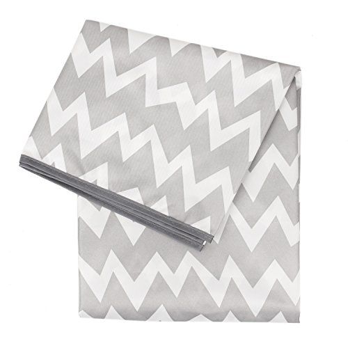 범킨스 [아마존베스트]Bumkins Splat Mat, Waterproof, Washable for Floor or Table, Under Highchairs, Art, Crafts, Playtime 42x42  Gray Chevron