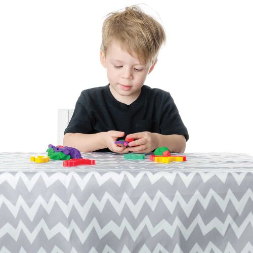 범킨스 [아마존베스트]Bumkins Splat Mat, Waterproof, Washable for Floor or Table, Under Highchairs, Art, Crafts, Playtime 42x42  Gray Chevron