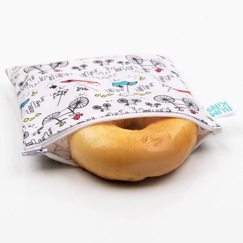 범킨스 [아마존베스트]Bumkins Sandwich Bag/Snack Bag, Reusable, Washable, Food Safe, BPA Free, 7x7  Urban Bird
