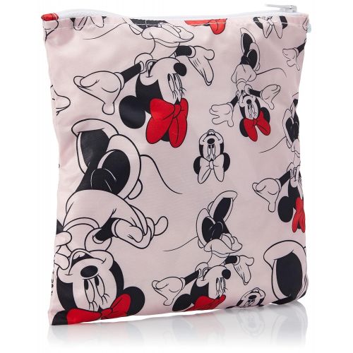 범킨스 Bumkins Sandwich/Snack Bag, Disney Reusable, Washable, Food Safe, BPA Free, Minnie Mouse, 7 x 7