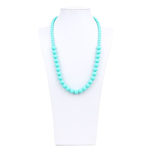 범킨스 Bumkins Nixi Ciclo Silicone Teething Necklace, Turquoise