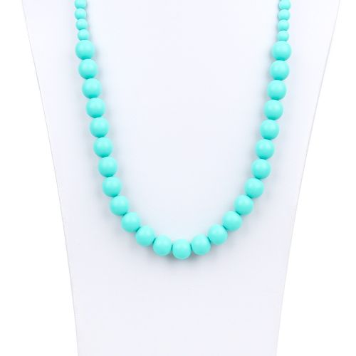 범킨스 Bumkins Nixi Ciclo Silicone Teething Necklace, Turquoise