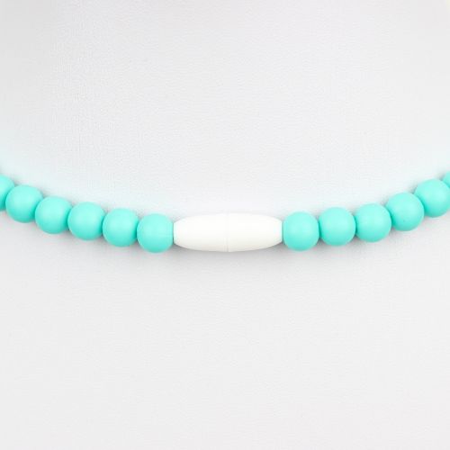 범킨스 Bumkins Nixi Ciclo Silicone Teething Necklace, Turquoise