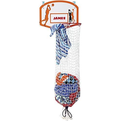  Bundaloo Basketball Laundry Hamper - Over The Door 2 in 1 Hanging Basketball Hoop Or Laundry Hamper Boys & Girls Room Decor - Fun Gift