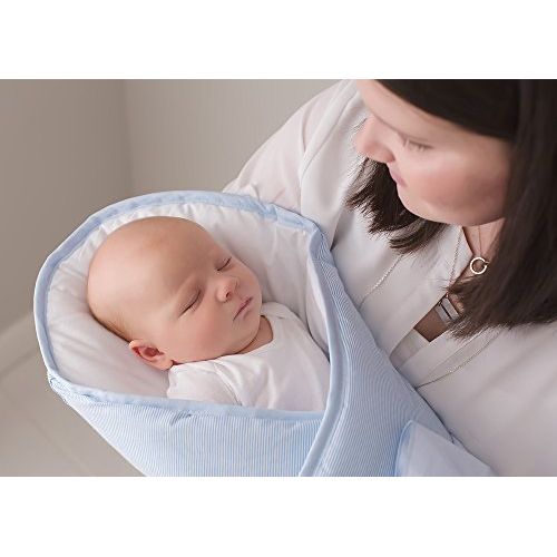  BundleBee Baby Wrap/Swaddle/Blanket, Feather Light/Grey Polka Dot, 0-4 Months