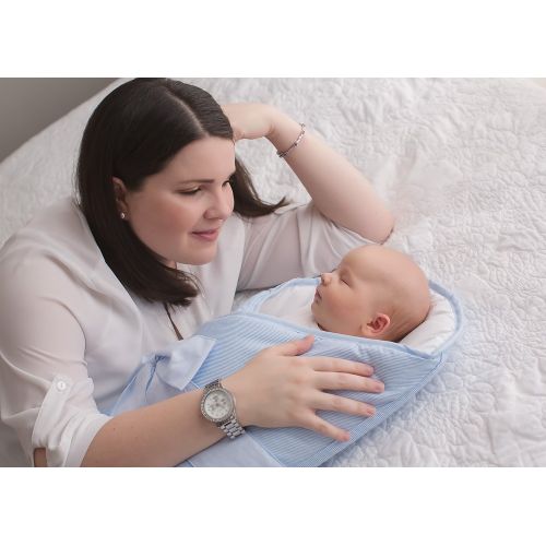 BundleBee Baby Wrap/Swaddle/Blanket, Feather Light/Grey Polka Dot, 0-4 Months