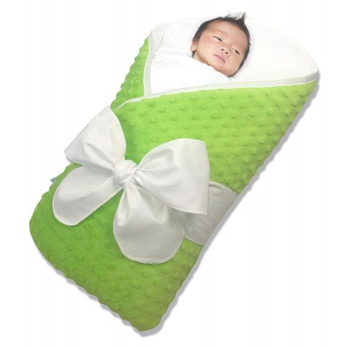  BundleBee Bundlebee Baby Minky Wrap/Swaddle/Blanket - Built-in Organic Infant Pad - Perfect for Bassinet and Easy Crib Transition - Lightweight - Gift Packaging - Newborns - Summer/Winter 