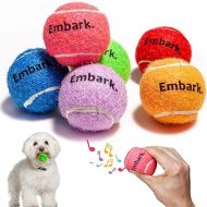 Colorful Squeaky Tennis Balls for Small Dogs and Puppies - 1.5 Inch - 6 Pack - Dog Training Toys for Positive Reinforcement, Interactive Squeaker Balls To Engage Attention Outside, Ball Launcher Fetch