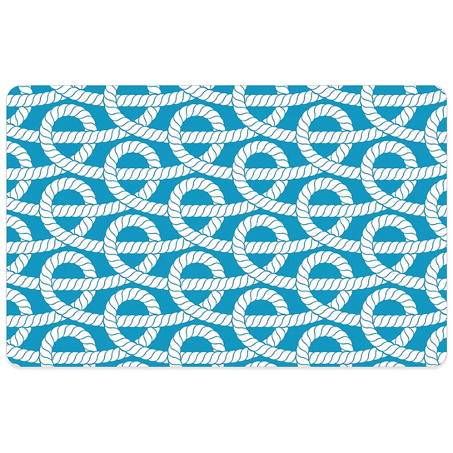 Bungalow Flooring 23-Inch x 36-Inch Nautical Knot Accent Kitchen Mat