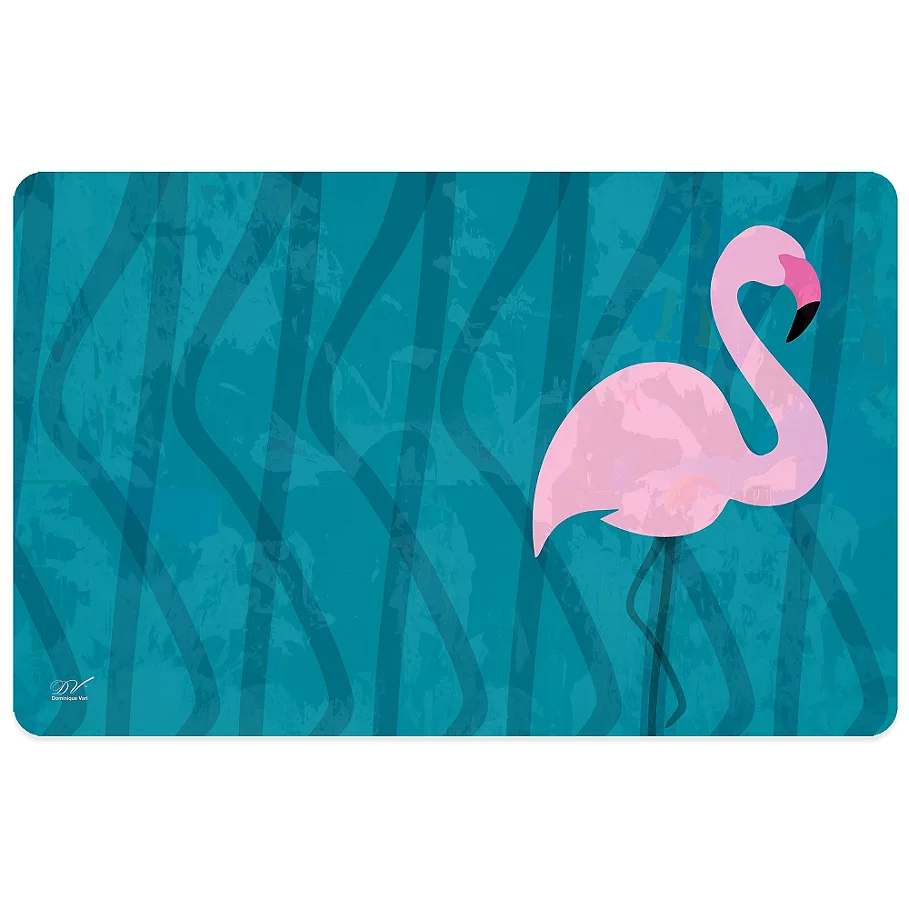  Bungalow Flooring 23-Inch x 36-Inch Flamingo Kitchen Mat