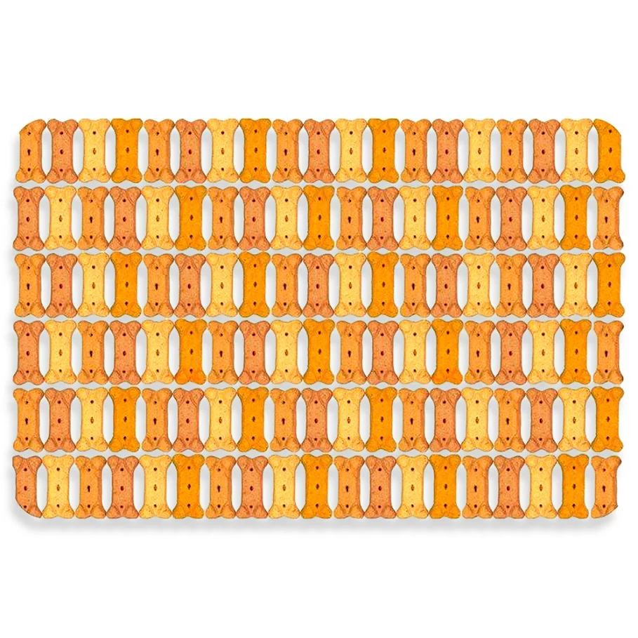  Bungalow Flooring 18-Inch x 27-Inch Dog Biscuit Kitchen Mat