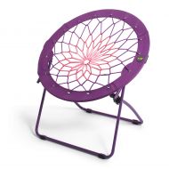 Bunjo Bungee Chair Dorm. Bedroom, Entertainment Center, Patio Furniture, Sporting Events and Camping (Purple to Pink)