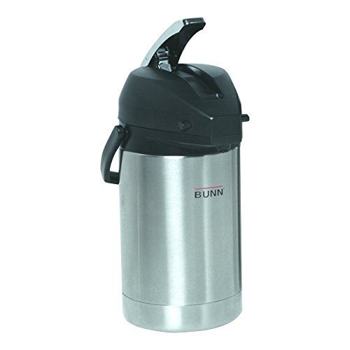  BUNN 32125.0000 2.5 Liter Lever-Action Airpot, Stainless Steel