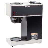 BUNN VPR 12 Cup Pourover Coffee Brewer with 2 Warmers - 120V (BUNN 33200.0000), Black