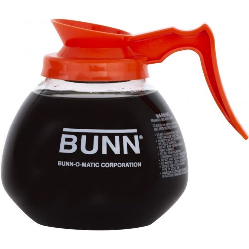  [아마존베스트]BUNN - BUN424010101 424010101 12-Cup Glass Coffee Decanter, Orange (42401.0101)