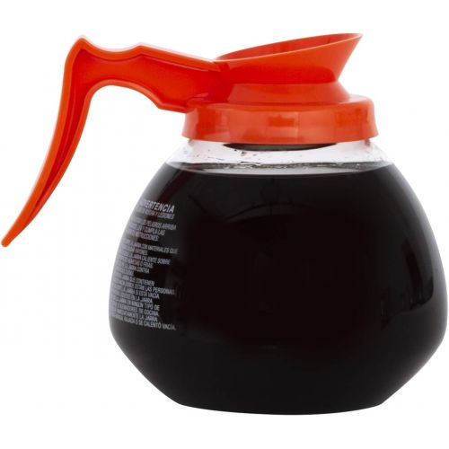  [아마존베스트]BUNN - BUN424010101 424010101 12-Cup Glass Coffee Decanter, Orange (42401.0101)