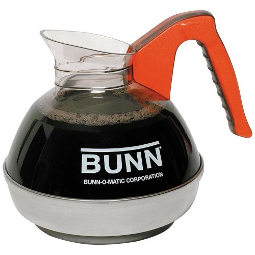  [아마존베스트]BUNN 6101.0101 Easy Pour Commercial 12-Cup Decaf Coffee Decanter, Orange