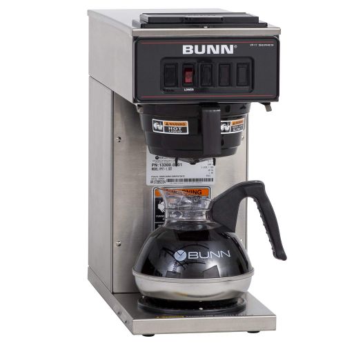  BUNN 13300.0001 VP17-1SS Pourover Coffee Brewer with 1 Warmer, Stainless Steel (120V601PH)