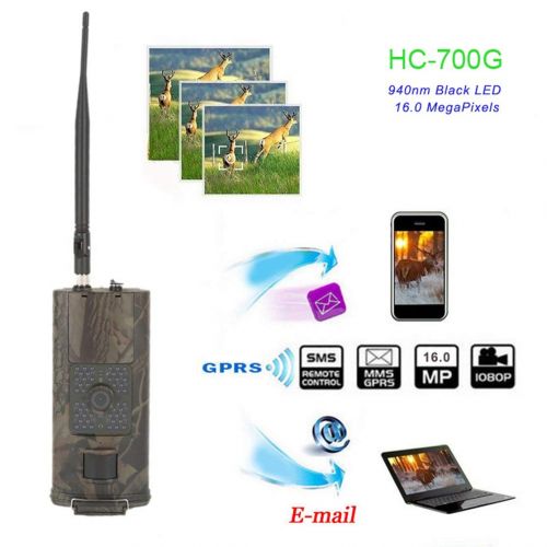  Bunner HC-700G 3G Hunting Trail Camera Wild Camera GPRS Night Vision for Animal Photo Traps Hunting Camera Built-in 2.0 TFT