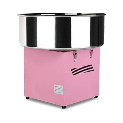  BuoQua Zuckerwattemaschine Zucker Rosa Profi Edelstahl Zuckerwatte Maschine fuer Zuhause 1000W Elektrische Zuckerwattegerat