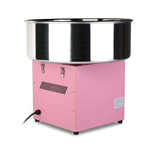  BuoQua Zuckerwattemaschine Zucker Rosa Profi Edelstahl Zuckerwatte Maschine fuer Zuhause 1000W Elektrische Zuckerwattegerat