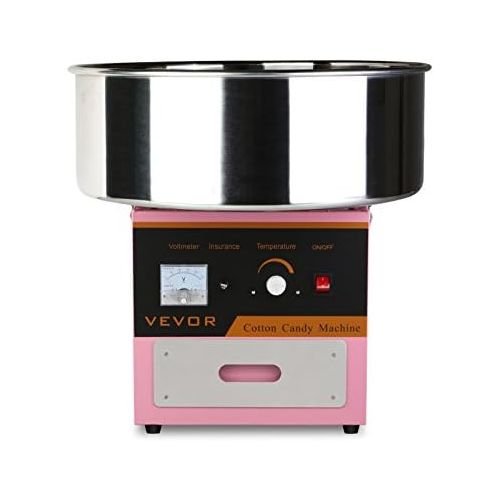  BuoQua Zuckerwattemaschine Zucker Rosa Profi Edelstahl Zuckerwatte Maschine fuer Zuhause 1000W Elektrische Zuckerwattegerat