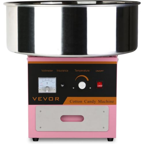  BuoQua Zuckerwattemaschine Zucker Rosa Profi Edelstahl Zuckerwatte Maschine fuer Zuhause 1000W Elektrische Zuckerwattegerat