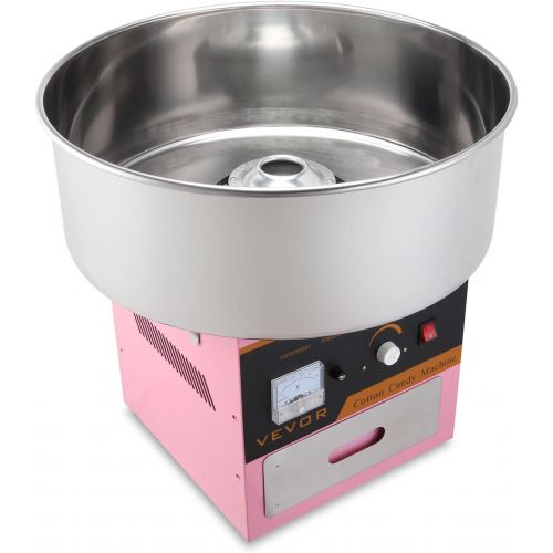  BuoQua Zuckerwattemaschine Zucker Rosa Profi Edelstahl Zuckerwatte Maschine fuer Zuhause 1000W Elektrische Zuckerwattegerat