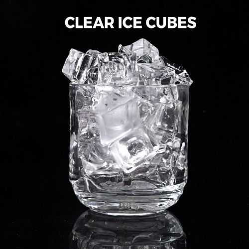  [아마존베스트]BuoQua 50 kg Commercial Ice Maker 220 V Ice Cube Tray Commercial Ice Cube Tray Stainless Steel with Drain Pump and LCD Screen