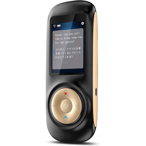  [아마존핫딜][아마존 핫딜] Buoth Smart Language Translator Device with WiFi or Hotspot 2.4 Inch Touch Screen Support 70 Languages Two Way Voice Translation for Travelling Learning Business Shopping(Black)