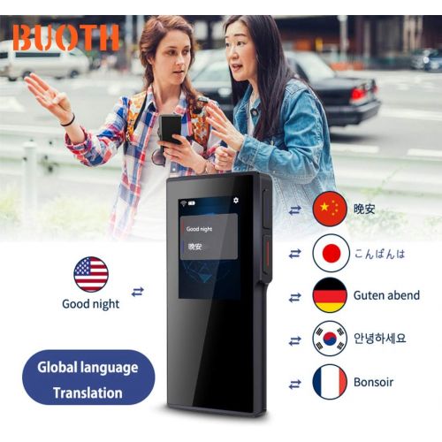  [아마존베스트]Buoth BUOTH Smart Voice Translator Device,70 Languages Instant Two Way Translation with 2.4 Inch Touch Screen Portable for Travelling Learning Business Shopping Meeting